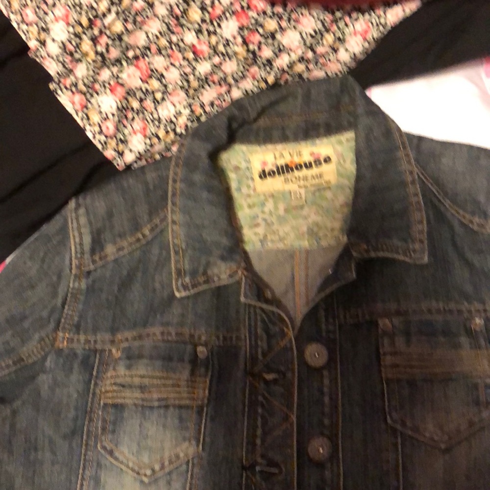 Jean jacket doll house